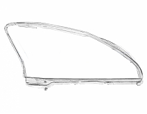 СТЕКЛО ФАРЫ ПРАВОЕ LEXUS RX 04-09