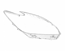 СТЕКЛО ФАРЫ ПРАВОЕ TOYOTA PRIUS XW30 09-15  ГАЛОГЕН