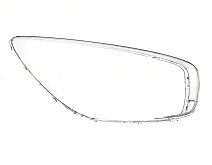 СТЕКЛО ФАРЫ ПРАВОЕ KIA PICANTO 11-17