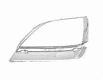 СТЕКЛО ФАРЫ ЛЕВОЕ LEXUS RX 97-03
