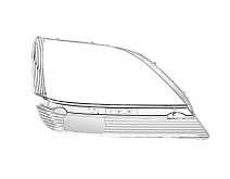 СТЕКЛО ФАРЫ ПРАВОЕ LEXUS RX 97-03