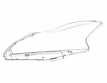 СТЕКЛО ФАРЫ ЛЕВОЕ NISSAN TEANA L33 14-20