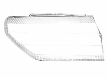 СТЕКЛО ФАРЫ ПРАВОЕ MITSUBISHI PAJERO PININ 98-06