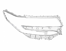 СТЕКЛО ФАРЫ ПРАВОЕ TOYOTA ALPHARD 17-23