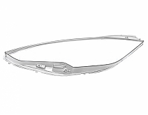 СТЕКЛО ФАРЫ ЛЕВОЕ TESLA MODEL S 16-21