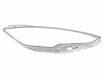 СТЕКЛО ФАРЫ ПРАВОЕ TESLA MODEL S 16-21