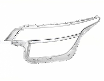 СТЕКЛО ФАРЫ ЛЕВОЕ KIA KX3 19-22