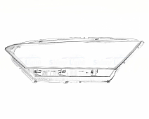 СТЕКЛО ФАРЫ ЛЕВОЕ FAW BESTUNE T77 18+