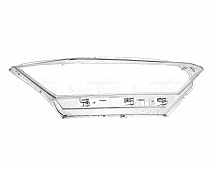 СТЕКЛО ФАРЫ ПРАВОЕ FAW BESTUNE T77 18+