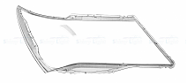 СТЕКЛО ФАРЫ ПРАВОЕ ACURA MDX 06-13