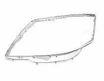 СТЕКЛО ФАРЫ ЛЕВОЕ TOYOTA ALPHARD 05-08